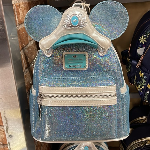 Disney Cruise Line Loungefly Mini Backpack - 25th Anniversary - Shimmering Seas - Picture 2 of 16